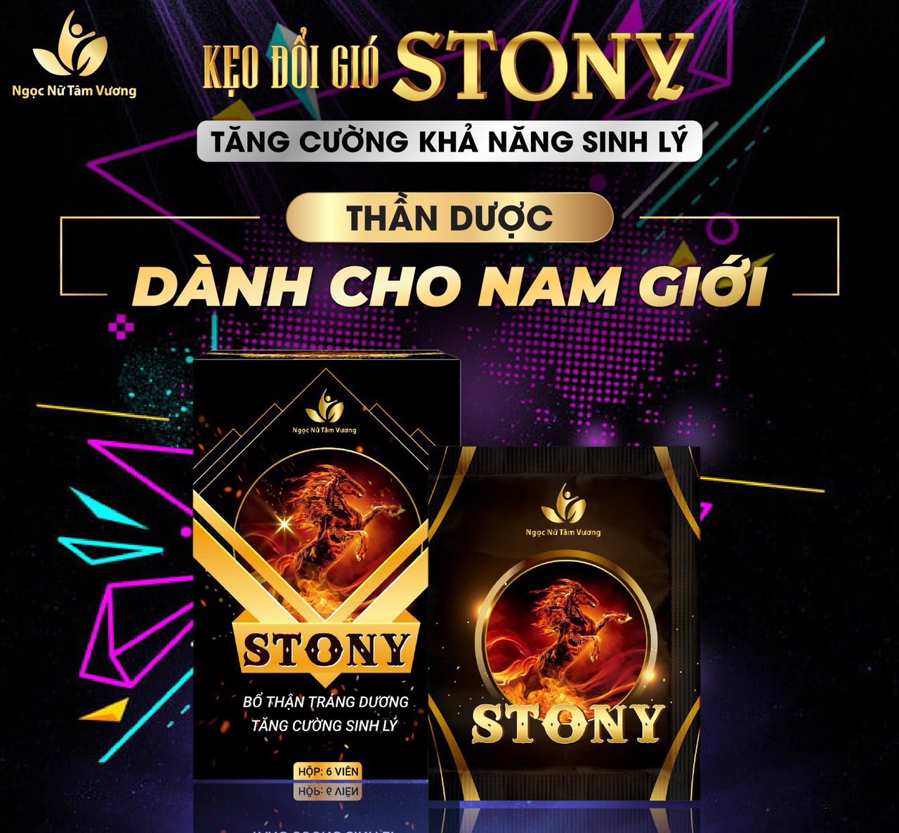 Kẹp Đổi Gió Stony Cao Cấp Hộp 8 Viên