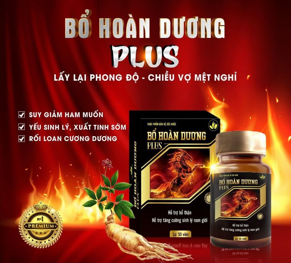 Bổ Hoàn Dương  Plus - Sinh lực cho phái mạnh